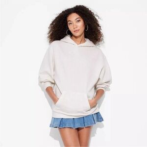 Women's Perfect Hoodie Oversized
Sweatshirt - Wild Fable Heather
Cream